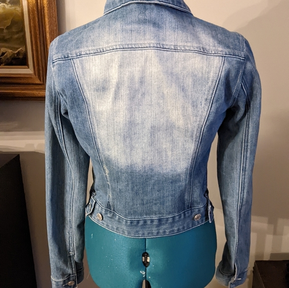 Whitewashed Jean Jacket - Size Small - Picture 5 of 8